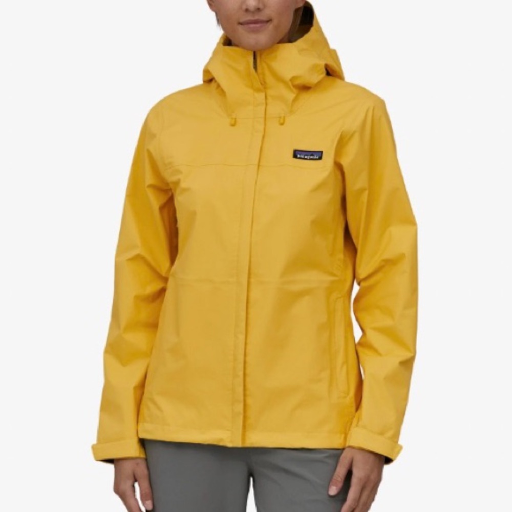 Patagonia Womens Torrentshell 3L Rain Jacket Yellow - Very good used condition
